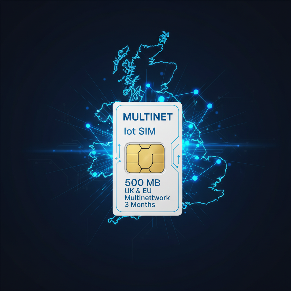 Multi-Network IoT SIM 500MB for Drones, Agriculture & GPS Tracking UK EU Multinetwork IoT 500 MB for for Only £3.50 a month only with GleeSim 3 Months contract