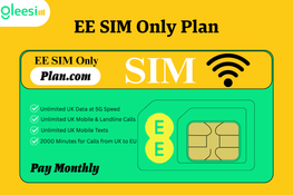 SIM Only Unlimited Calls & Data Plan | £24.99+VAT | 24-Month EE Plan via Plan.com - Gleesim.co.uk