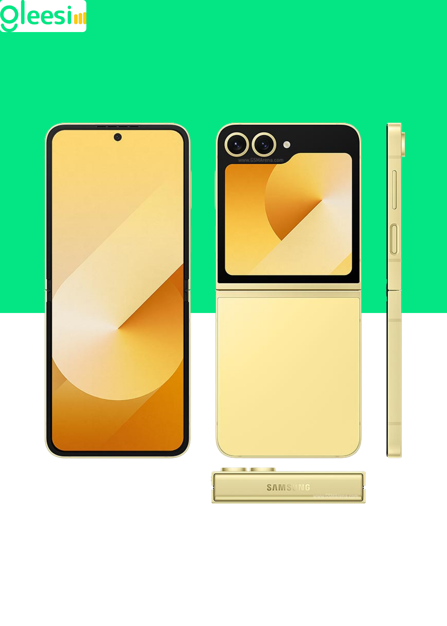 Samsung Galaxy Z Flip6 5G (SM-F741) Dual SIM – 256GB / 512GB – Silver, Blue, Yellow, Mint Samsung Galaxy Z Flip6 5G (SM-F741) Dual SIM – 256GB / 512GB – Silver, Blue, Yellow, Mint - Gleesim.co.uk