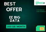 5G EE BIG DATA UK Only-200 GB