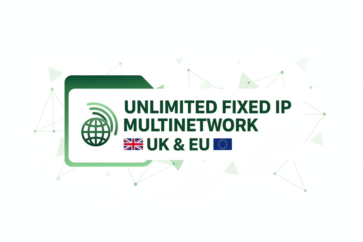 Unlimited Multi-Network Fixed IP SIM – Static IPv4 | UK, Ireland & EU Unlimited Multi-Network Fixed IP SIM – Static IPv4 | UK, Ireland & EU