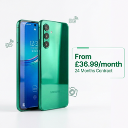 Samsung Galaxy A57 5G - 128GB Unlimited Data, UK-EU Minutes, EE/O2 Plans
