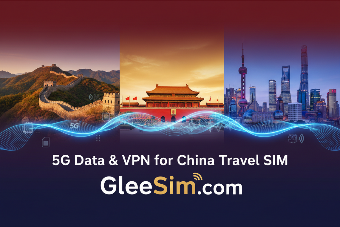 VPN enabled free China Travel eSIM - gleesim.com free data eSIM china
