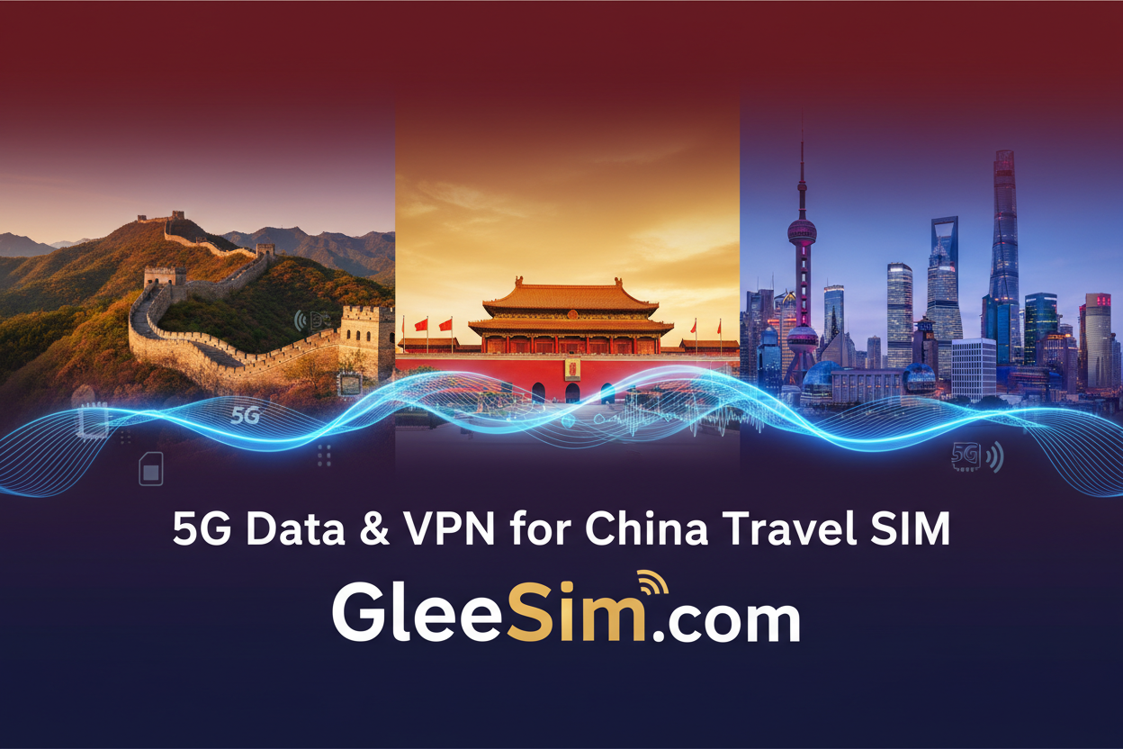 VPN enabled free China Travel eSIM - gleesim.com free data eSIM china