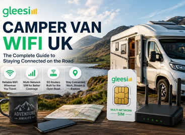 GleeSIM camper van WiFi UK with 5G router and SIM
