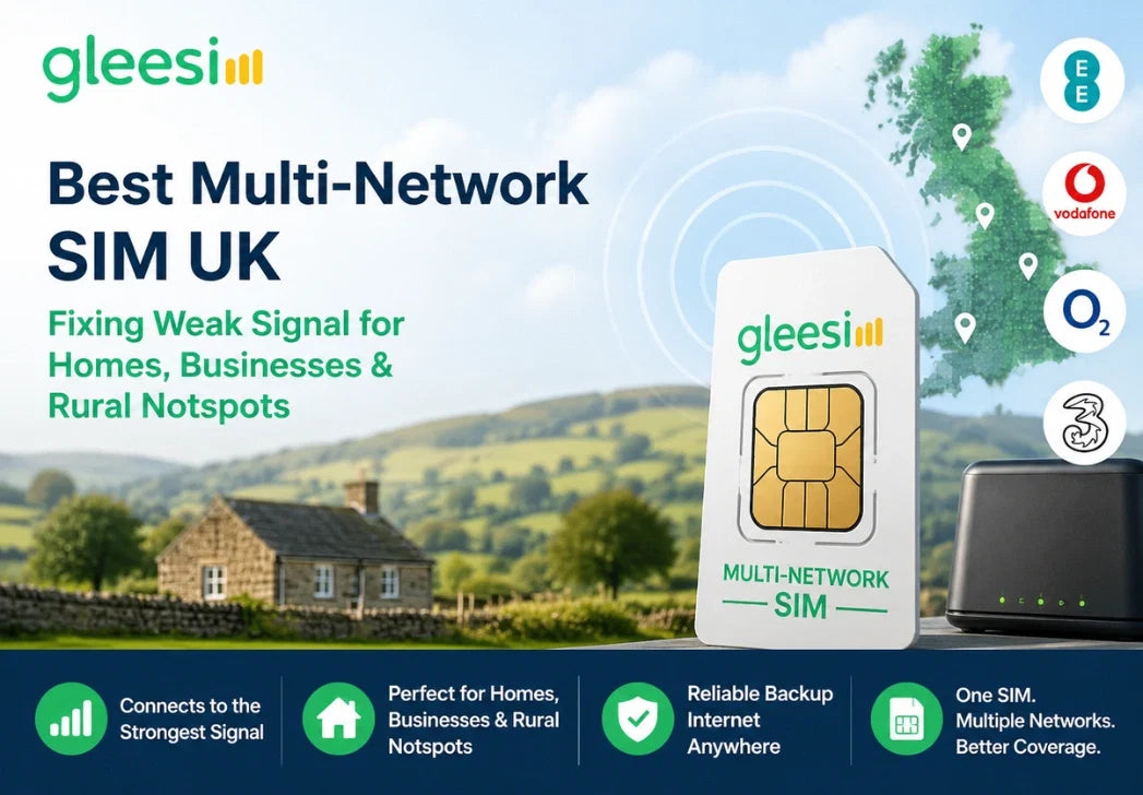 GleeSIM multi-network SIM for stronger UK mobile signal 