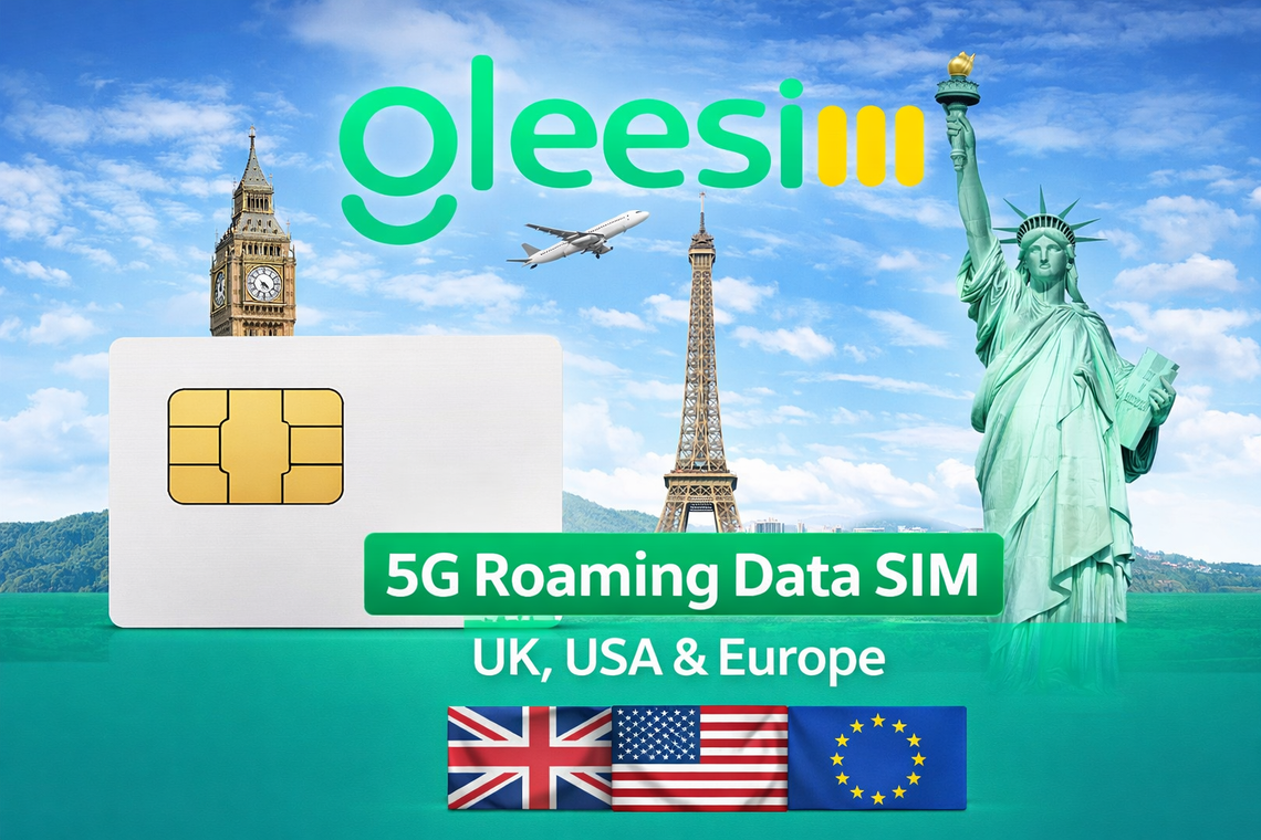 Best 5G Roaming Data SIM - Gleesim.co.uk