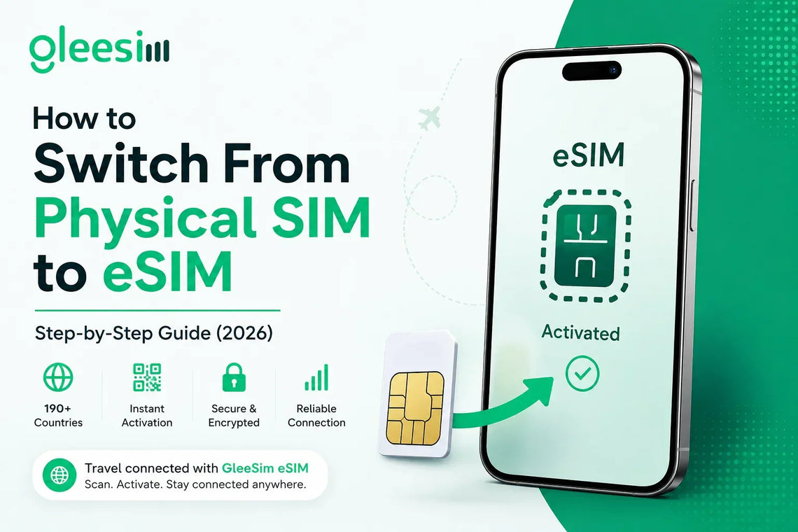 How to Switch From a Physical SIM to an eSIM: The Plain-English Guide for iPhone, Android Travel (2026) - Gleesim.co.uk