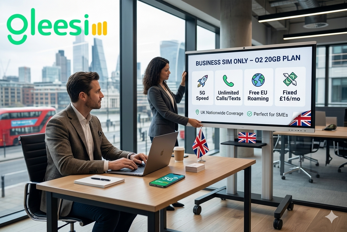 Business SIM Only – O2 20GB Plan - Gleesim.co.uk