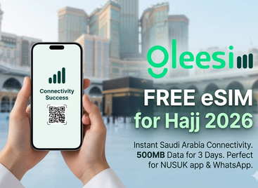 Free eSIM for Hajj Pilgrims in Saudi Arabia (2026): Why GleeSIM Is Changing How Pilgrims Stay Connected