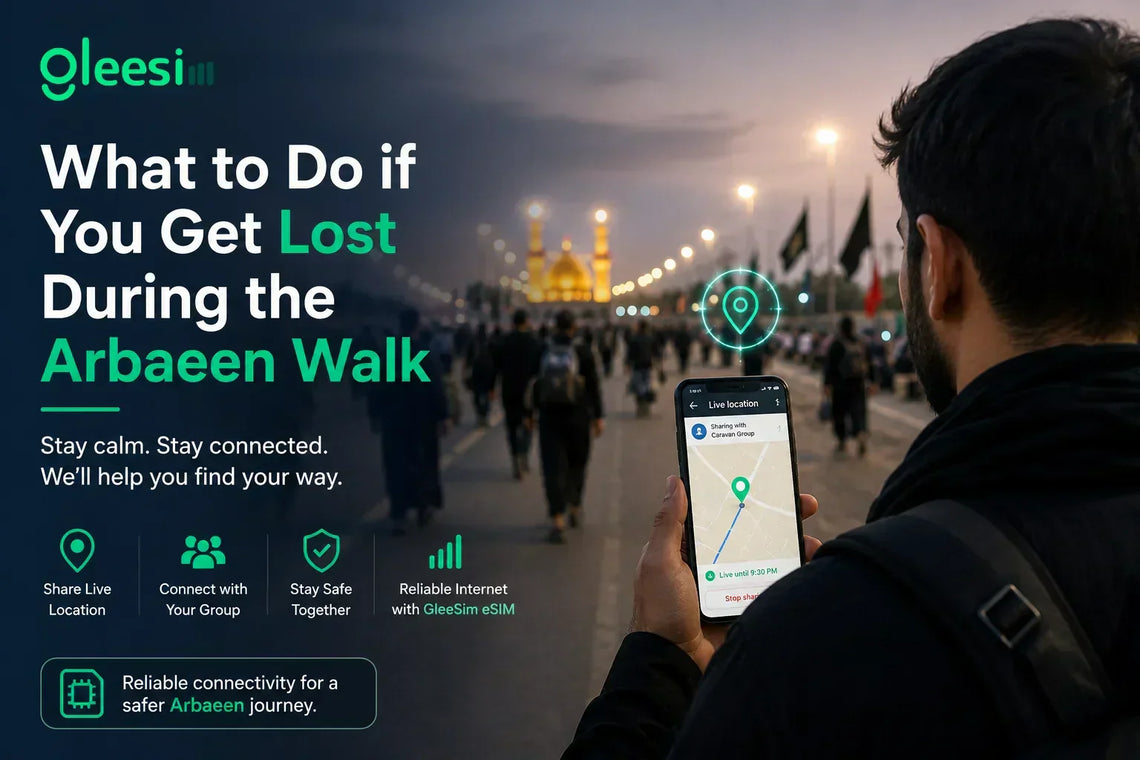 What to Do if You are Lost During the Ashura or Arbaeen: Pilgrim’s Safety Guide with GleeSim from Najaf to Karbala - Gleesim.co.uk