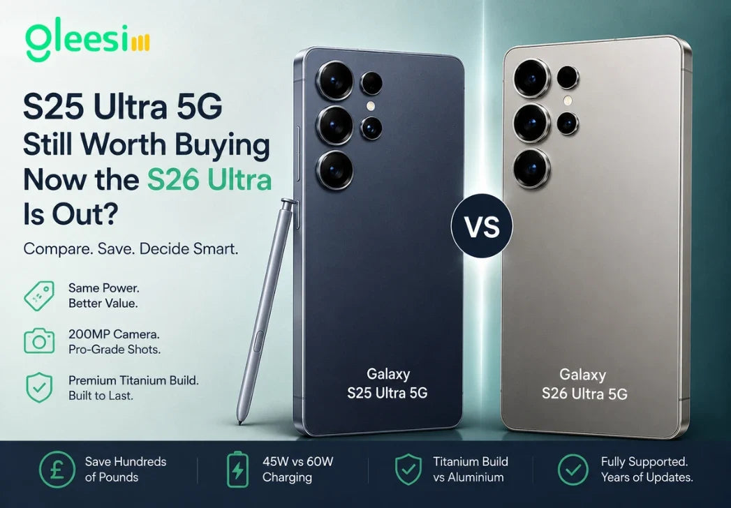 Samsung Galaxy S25 Ultra 5G compared with S26 Ultra 5G in the UK 