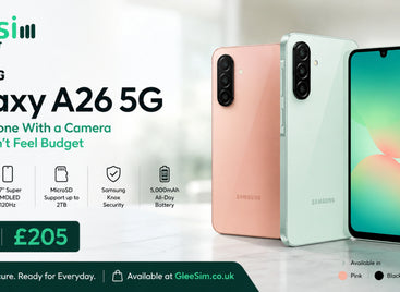 Samsung Galaxy A26 5G 128GB £205 phone from GleeSim 