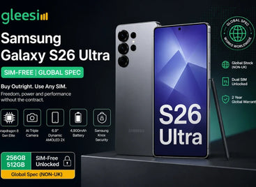 Samsung Galaxy S26 Ultra SIM-free Global Spec smartphone with GleeSim 