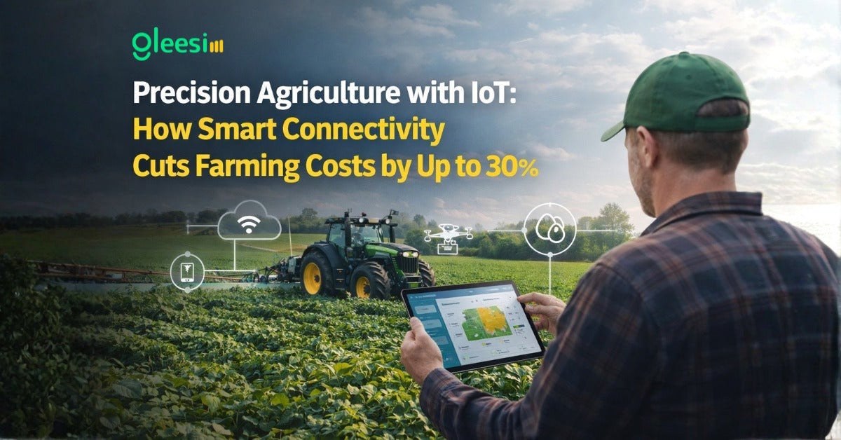 Precision Agriculture with IoT: How Smart Connectivity Cuts Farming Costs by Up to 30% - Gleesim.co.uk