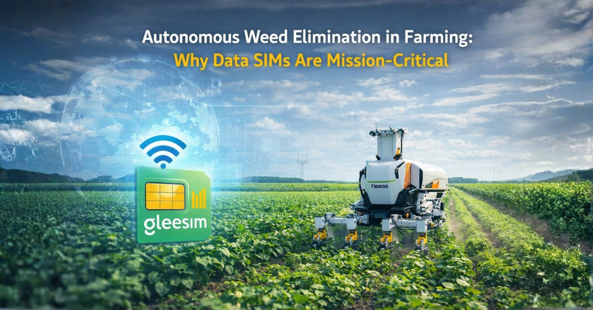 Autonomous Weed Elimination in Farming: Why Data SIMs Are Mission-Critical - Gleesim.co.uk