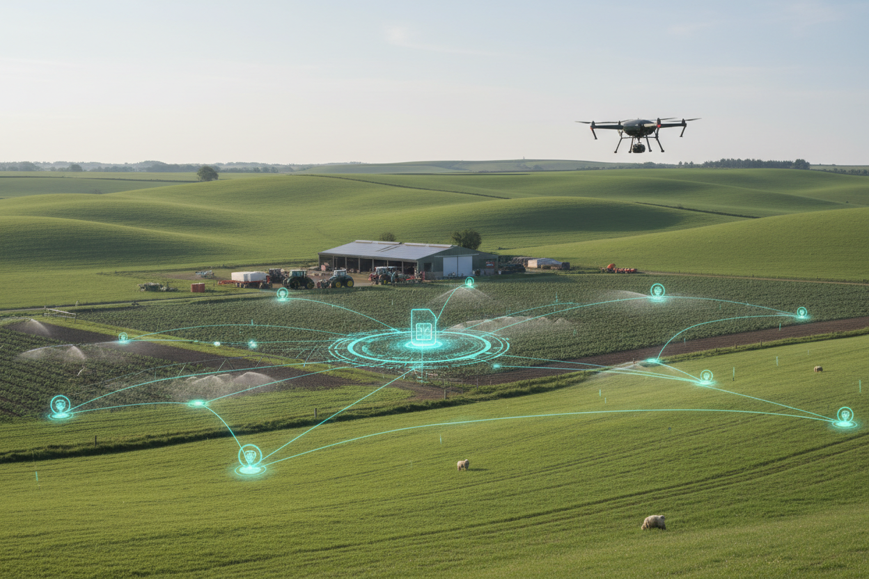 Best Iot sim for Agricultural applications, GPS Tracking for tractor, Harvestors, Drones multi network sim card for UK and EU 500 MB for £3.50 a month only from gleesim.co.uk