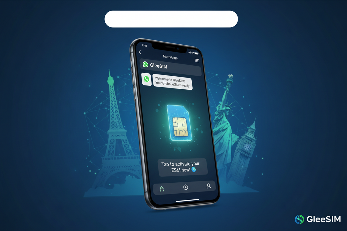 Best Travel eSIM Managed via WhatsApp | No App Needed | Gleesim - Gleesim.co.uk