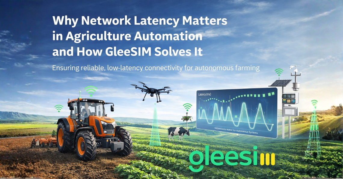 Why Network Latency Matters in Agriculture Automation and How GleeSIM Addresses It - Gleesim.co.uk