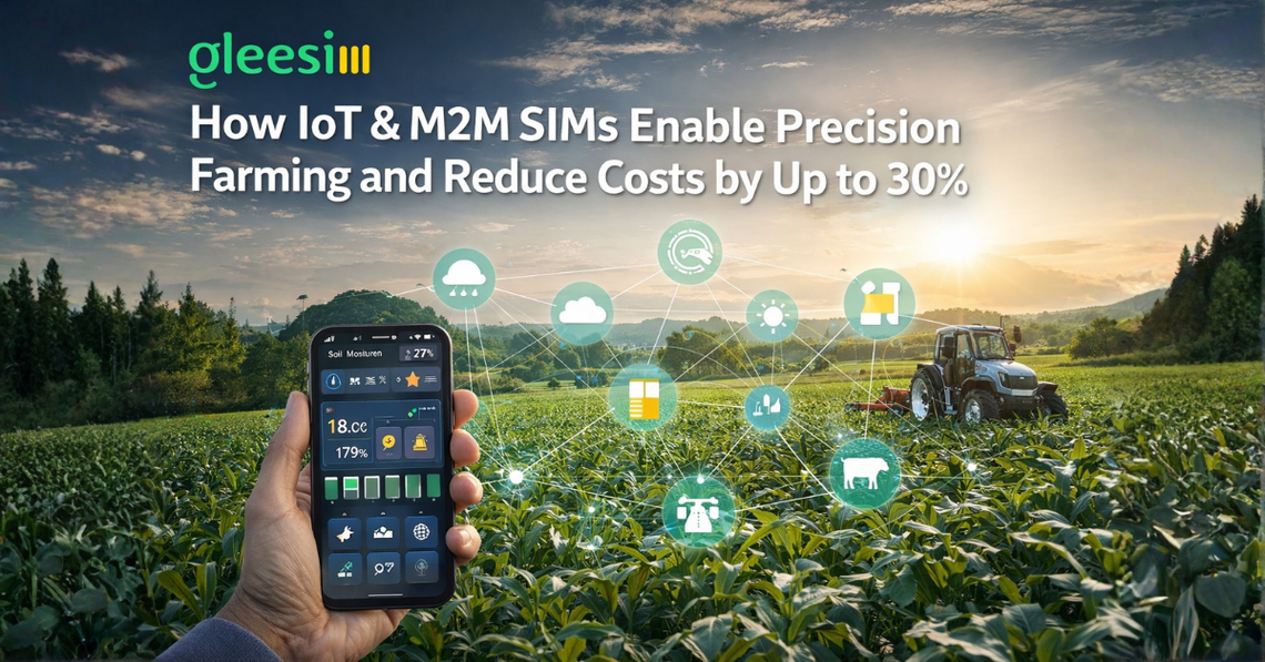 IoT & M2M SIMs Power Precision Farming and Cut Agricultural Costs by Up to 30% - Gleesim.co.uk