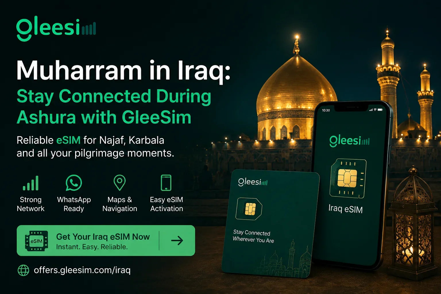 Muharram in Iraq: Why Smart Pilgrims Choose GleeSim to Stay Connected During Ashura - Gleesim.co.uk