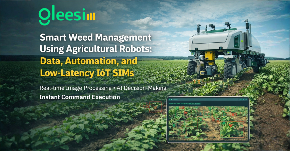 Smart Weed Management Using Agricultural Robots: How GleeSIM Enables Real-Time Automation at Scale - Gleesim.co.uk