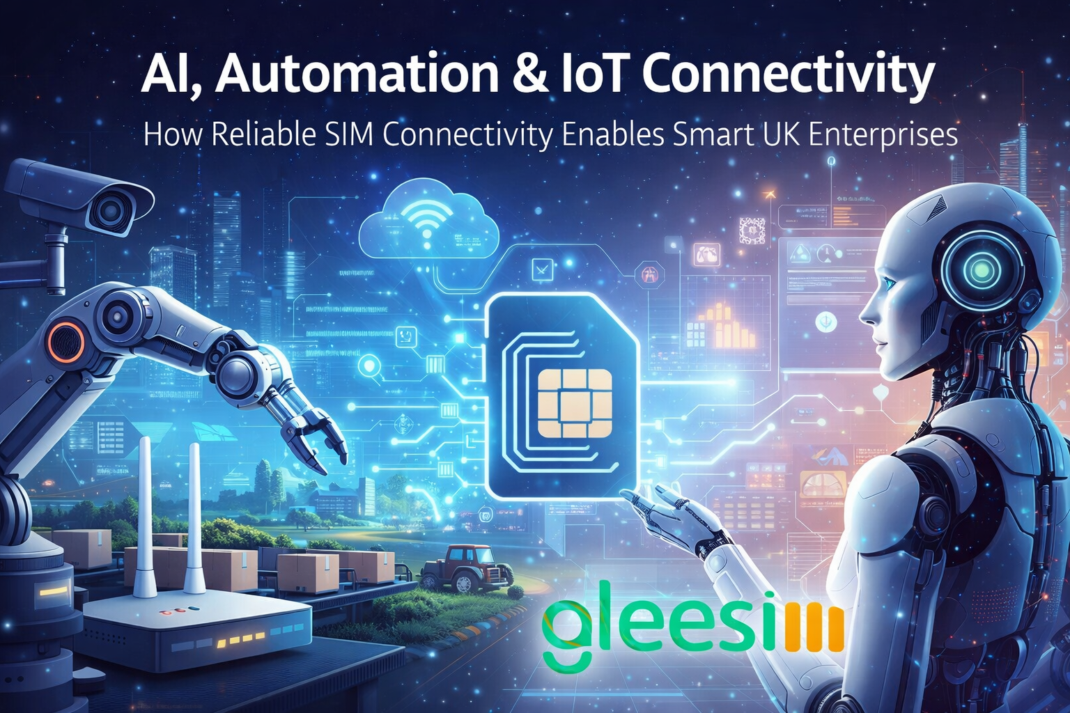 AI, Automation & IoT Connectivity: How Reliable SIM Connectivity Enables Smart UK Enterprises - Gleesim.co.uk