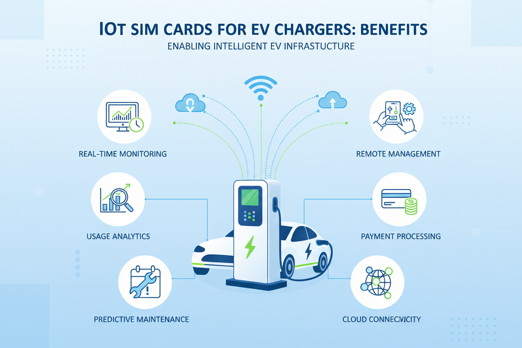 Data Sim Auto Pooled Data Sims Reduces EV Charger Cost – GleeSim Connect