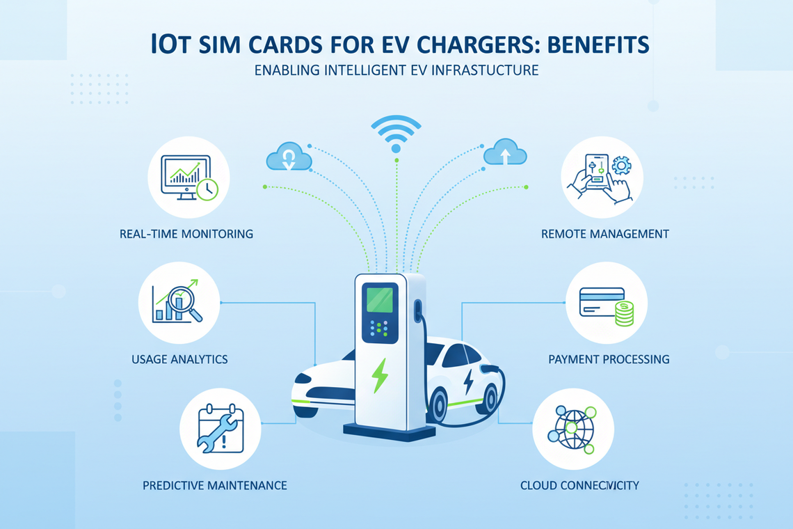 IoT SIM for EV Chargers | Reliable Plug & Play