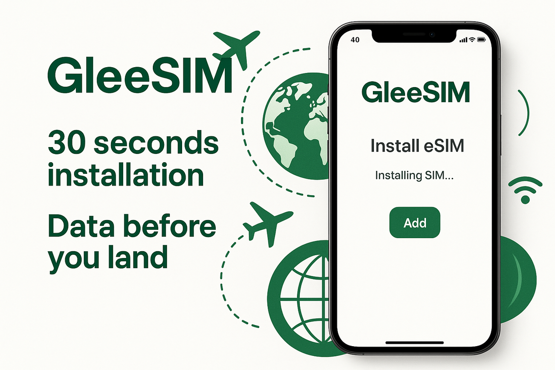 From Makkah to Istanbul to Guangzhou — Stay Connected with GleeSIM’s Free eSIM ”