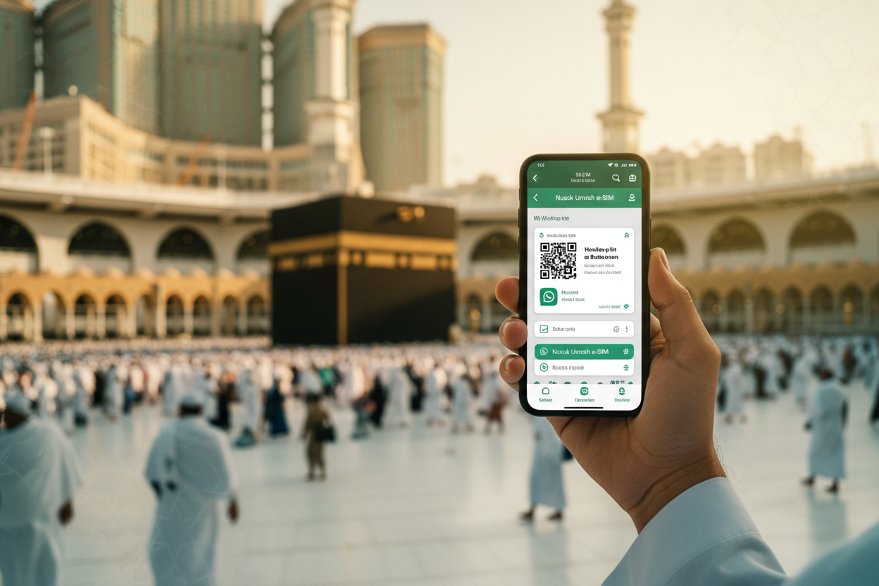 Nusuk Umrah eSIM The Only Travel eSIM Managed Entirely on WhatsApp for Pilgrims Using the Nusuk App - Gleesim.co.uk