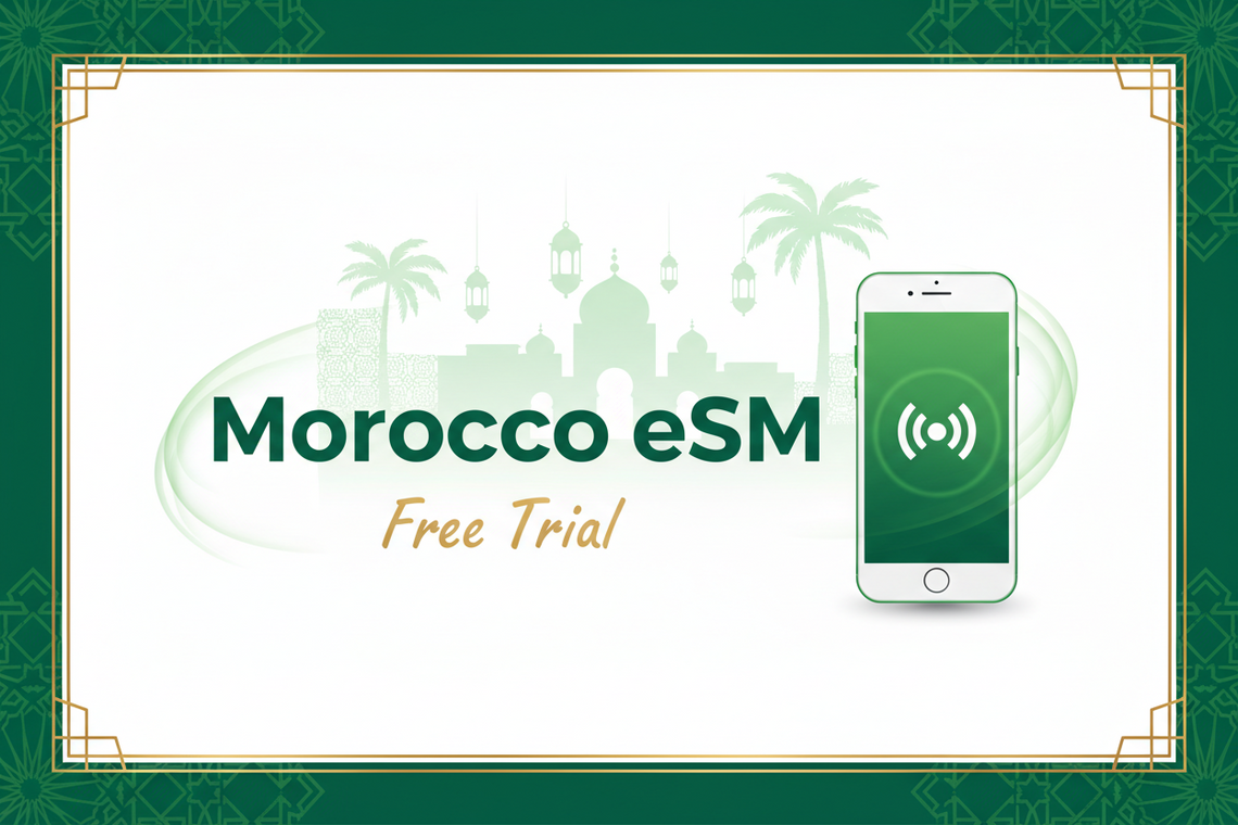 Best eSIM for Morocco from UK | Morocco eSIM 7 Days | Free Trial Travel eSIM - Gleesim.co.uk