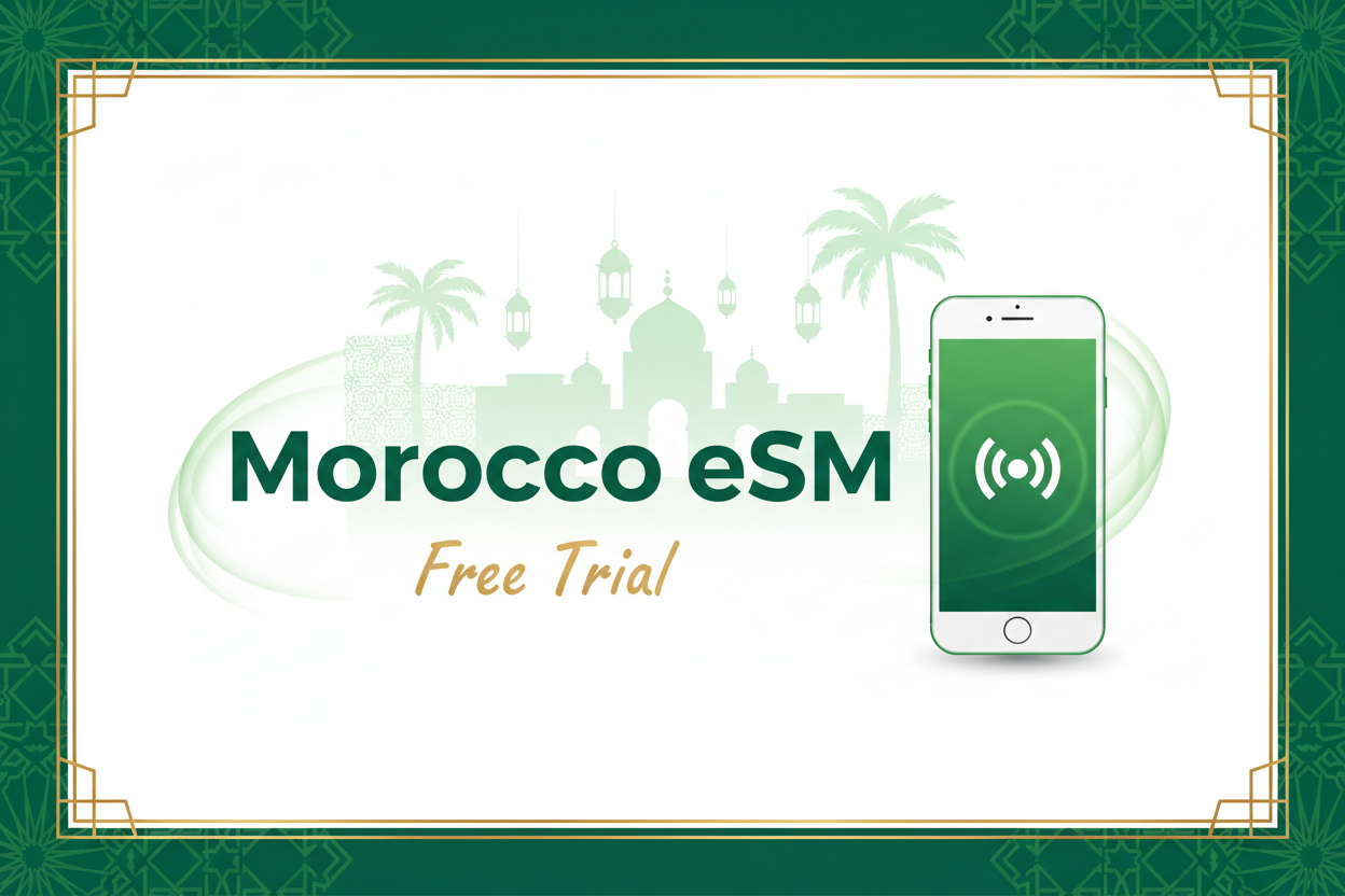 Best eSIM for Morocco from UK | Morocco eSIM 7 Days | Free Trial Travel eSIM - Gleesim.co.uk