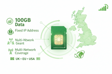 20 GB Multi-Network Fixed IP SIM – Statyczny IPv4 | 4G/5G dla firm w Wielkiej Brytanii