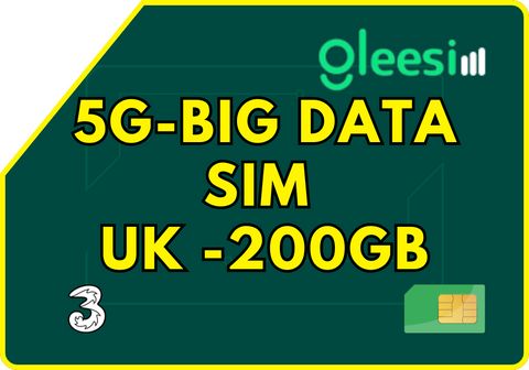 200GB Big Data SIM UK - 5G | Unlimited High-Speed Internet