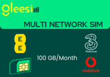 Multi net sim( Vodafone, EE, Three)/100GB