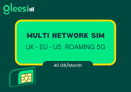 40 GB Multinetwork On Single Sim UK,EU,US Roaming 5G