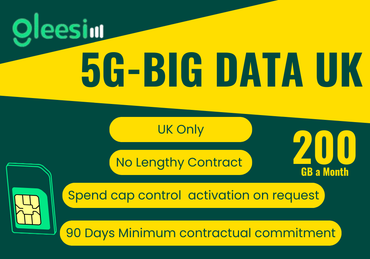 200GB Big Data SIM UK - 5G | Unlimited High-Speed Internet