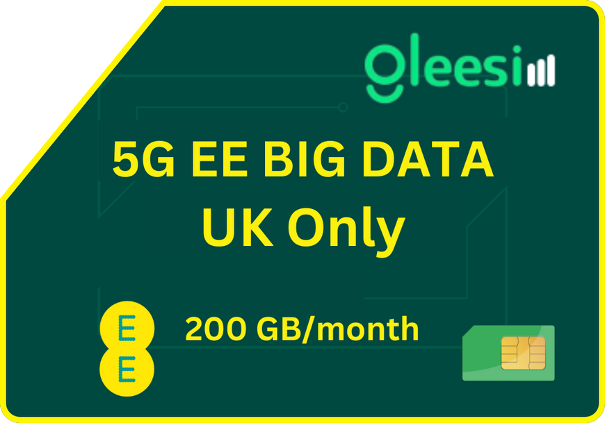 5G EE BIG DATA UK Only-200 GB