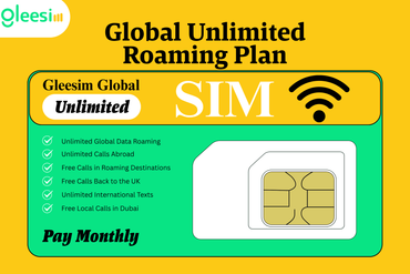 Gleesim Global Unlimited Roaming Plan – £90/Month | 24-Month Contract