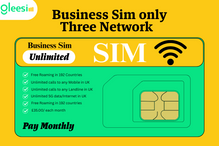 Business SIM Only – Three Network | Unlimited 5G + Free Roaming in 192 Countries