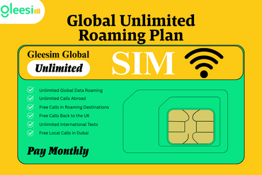 Gleesim Global Unlimited Roaming Plan – £90/Month | 24-Month Contract