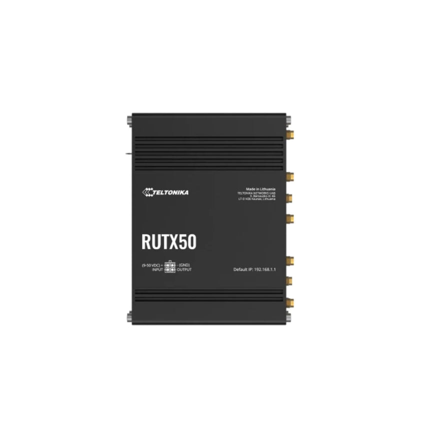 Teltonika RUTX50 5G Router – Industrial Dual SIM Router for Hippie Vans with Wi-Fi 5 & Gigabit Ethernet | £399