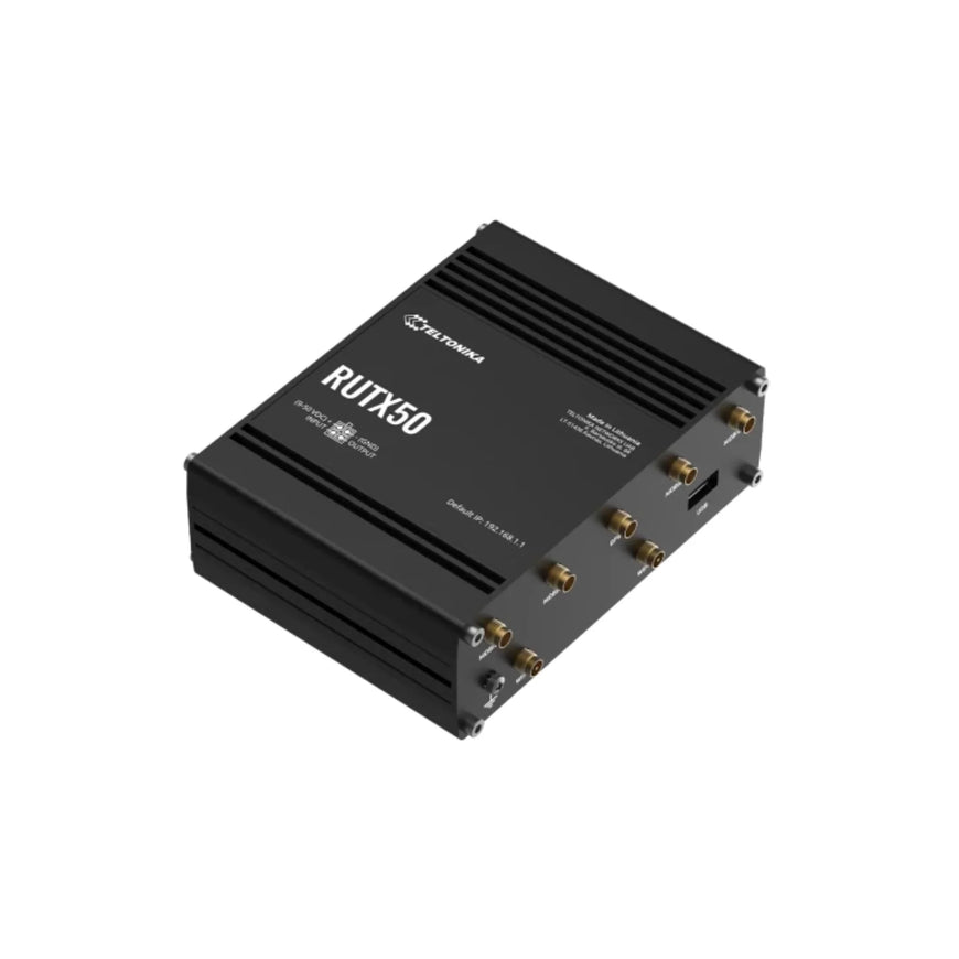 Teltonika RUTX50 5G Router – Industrial Dual SIM Router for Hippie Vans with Wi-Fi 5 & Gigabit Ethernet | £399