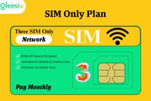 SIM Only 80GB Three Network Plan UK | £10+VAT | 24-Month Contract