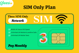 SIM Only 80GB Three Network Plan UK | £10+VAT | 24-Month Contract