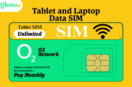 Unlimited Data SIM for Tablets and Laptops | O2 Network | Dynamic IP | Starting at £19.99