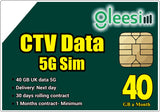 5G CCTV Data sim 40 GB