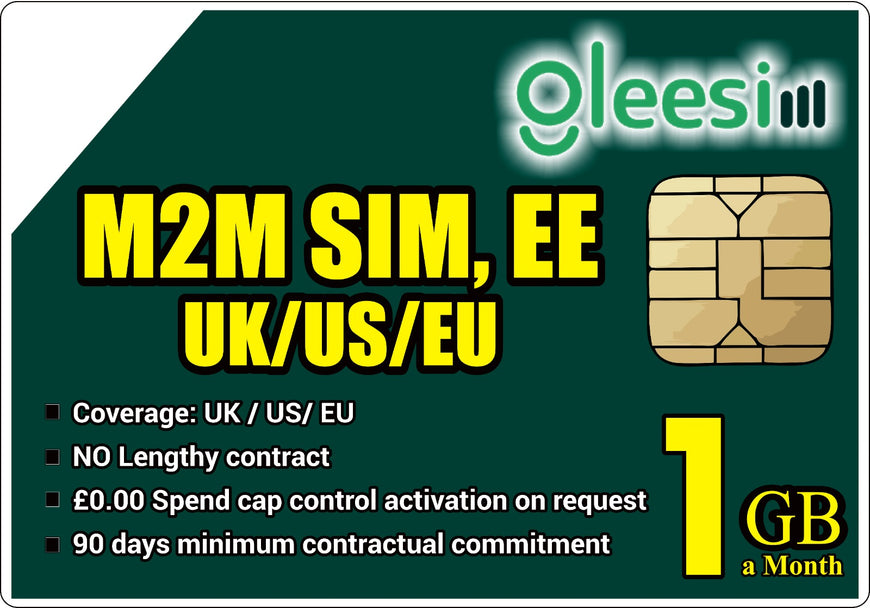 EE M2M sim/UK/US/EU/1GB