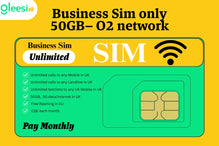 Business SIM Only – O2 Network | 50GB 5G Data + Unlimited Calls & Texts